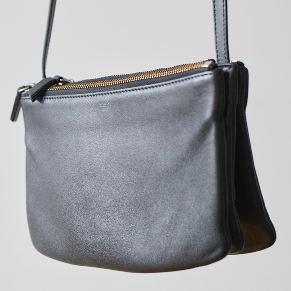 Celine Handbags - Authentic Celine Small Trio Bag